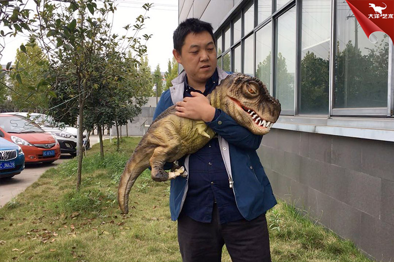 恐龍手偶，抱在手里的恐龍