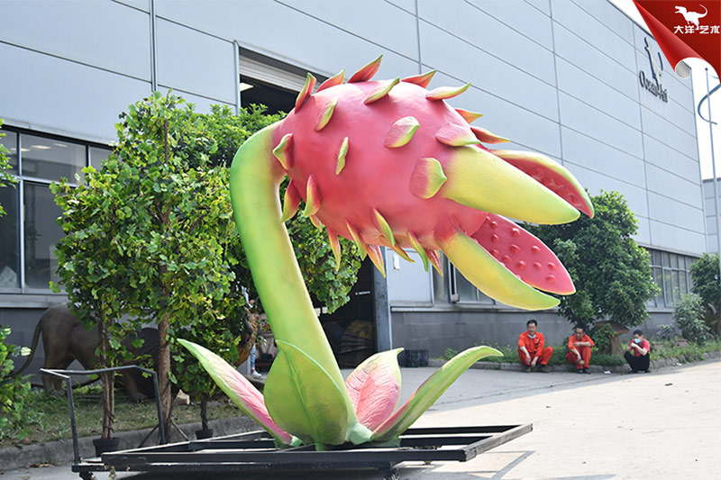 食人花，仿真火龍果，大型植物模型制作